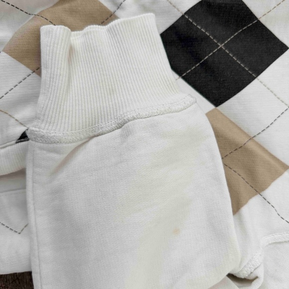 H&M LOGG Argyle zip up cotton sweater S - Picture 4 of 4